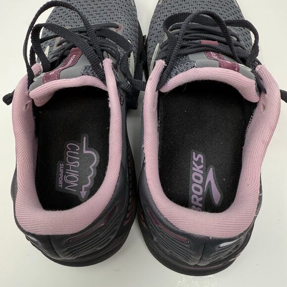 Brooks Adrenaline GT5 Women's 7.5W Black Grey Lavender Running Shoes Gear EUC - Picture 12 of 13